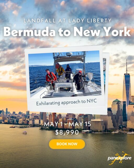 🌊 Cross the Gulf Stream on this Epic Bluewater Trip! 🌊

Join us May 1–15, 2026 for Landfall at Lady Liberty — a once-in-a-lifetime bluewater sailing expedition from Bermuda to New York City aboard SV Sea Dragon. 

Cover roughly 900 nautical miles of open Atlantic and cross the mighty Gulf Stream, a major ocean current and an offshore navigator’s test! 
⠀
This one is hands-on exploration, authentic seamanship, and transformative travel. Navigate changing weather, trim sails with a crew of spirited adventurers, and make an iconic landfall with the Statue of Liberty rising on the horizon. 🌅🗽
⠀
Whether you’re an aspiring sailor or an explorer at heart, this leg is for those who seek real ocean miles, real challenges, and unforgettable stories. — for travelers who want extraordinary.

📍 Bermuda → New York • 15 Days • $8,990
🔗 Book your bunk now | www.panexplore.com
⠀
#Panexplore #sailingadventure #traveldeeper #AdventureTravel