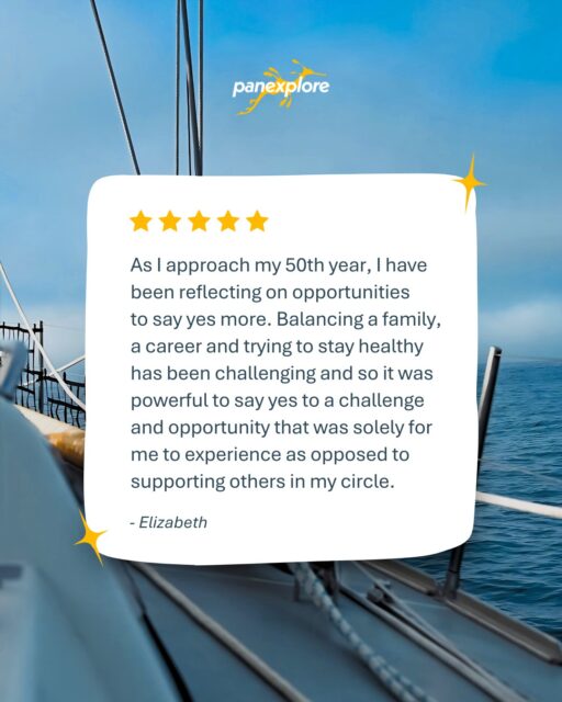 Sometimes, the most meaningful adventures begin with simply saying yes.

Stepping aboard for an expedition offers the chance to do something different: challenge yourself, experience something new and make space for an experience that’s entirely your own.

This review is a beautiful reminder that adventure doesn’t have to wait for the “right” time. Sometimes, saying yes to yourself is the challenge worth taking.

Thank you for sharing your experience with us. We’re honoured to have been part of your journey and hope this is just the beginning of many more adventures ahead. 🌊⛵

#Panexplore #SailTheWorld #DreamTravel #OceanAdventures #SailingInstagram