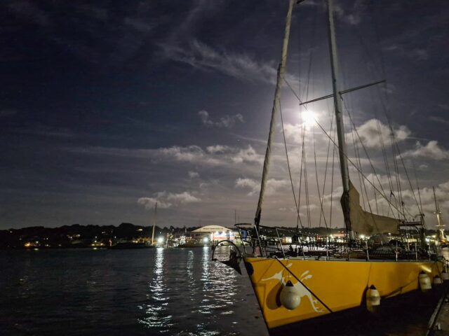 SV Sea Dragon rests under the moonlight, ready for what’s ahead. 🌕 
After months of care and transformation, she’s out on her first trip of our new itinerary — and couldn’t be more proud to see her come to life again. ⚓️🐉
 #PanExplore #SeaDragon #sailingphotography #adventuresailing #uksailing #sailingyacht