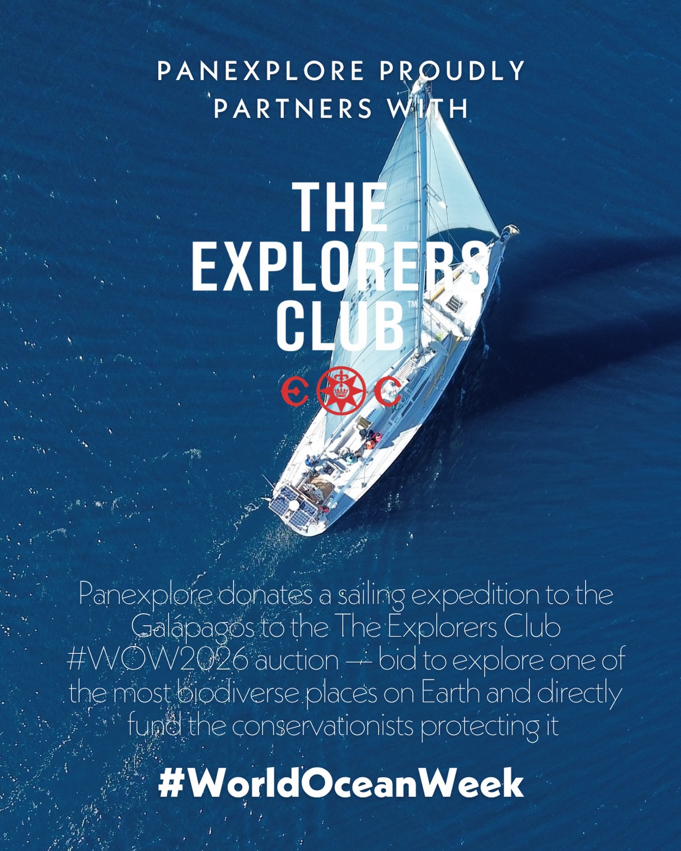 🌊 World Oceans Week with The Explorers Club 🌊
One of the most biodiverse places on Earth.
A 72ft expedition vessel. And a cause worth bidding for.
We’re donating a Galápagos sailing expedition to the @the_explorers_club #WOW2026 auction — because exploration and conservation belong together.
Link in bio to bid.
#WorldOceanWeek #Galapagos #OceanExploration #SailTheWorld ConservationMatters Panexplore