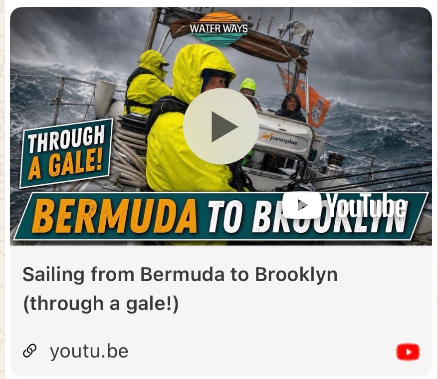 Watch the 20min documentary video @theboatshowguy put together after sailing Bermuda > New York aboard SV Sea Dragon through a gale! 

🔗 Link in Bio

Thank you @vizsense @waterwaystv for capturing and sharing your experience! 

#expedition #sailing #ocean #crossing #storm